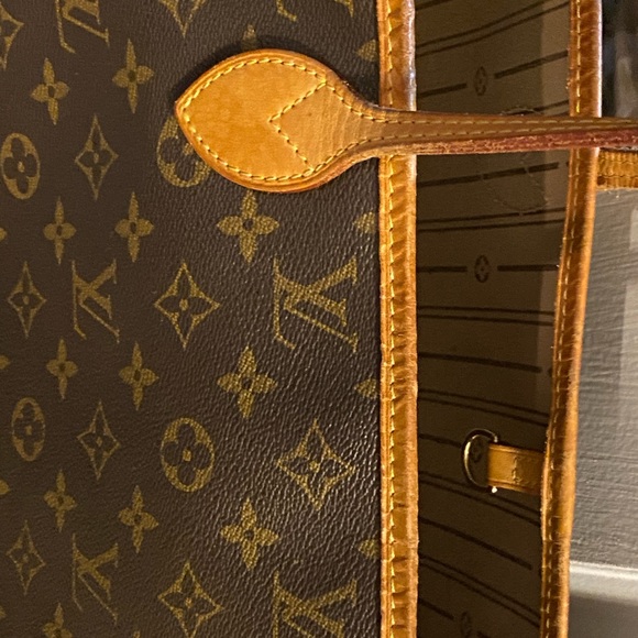 Louis Vuitton VINTAGE MM Neverfull #17737 Classic Monogram Canvas Leather Tote - Picture 4 of 15